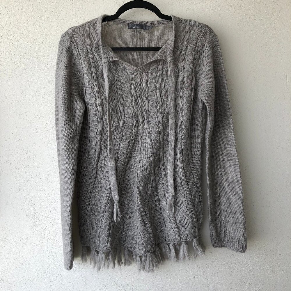 Women´s Gray Prana Wool Blend Sweater Size Small